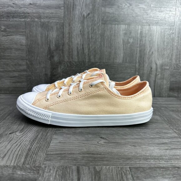 Converse All Star Women's size 10 Peach Canvas Casual Shoes - Picture 2 of 6
